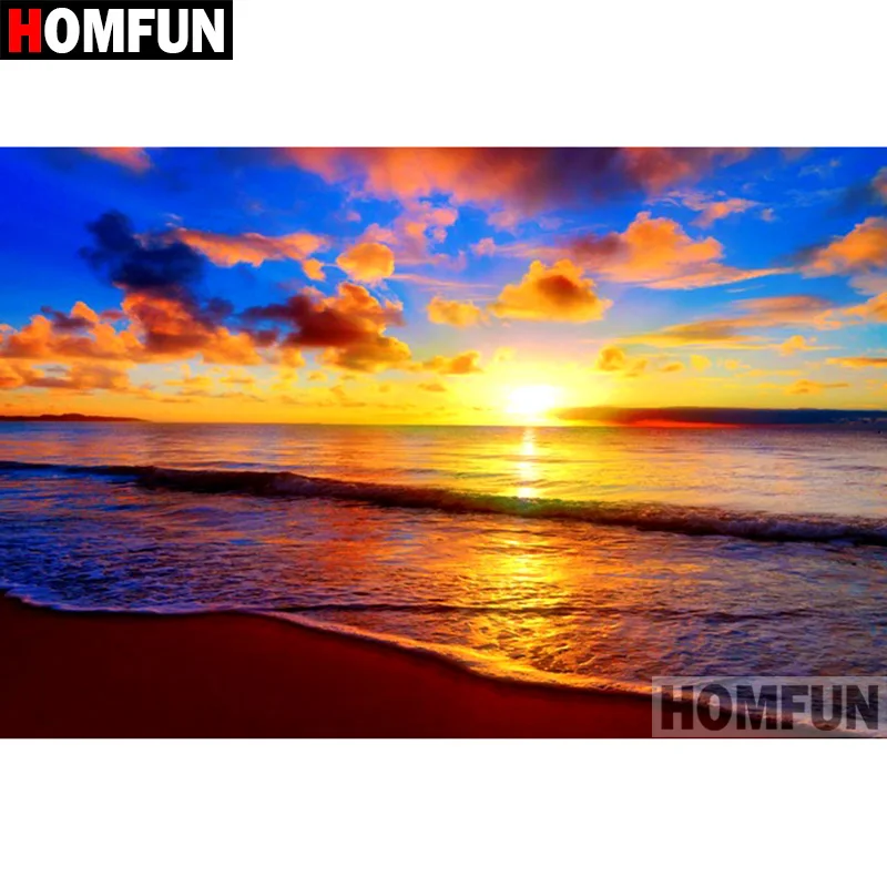 HOMFUN 5D DIY Diamond Painting Full Square/Round Drill "Seaside sunset" Embroidery Cross Stitch gift Home Decor Gift A07894
HOMFUN 5D DIY Diamond Painting Full Square/Round Drill "Seaside sunset" Embroidery Cross Stitch gift Home Decor Gift A07894
