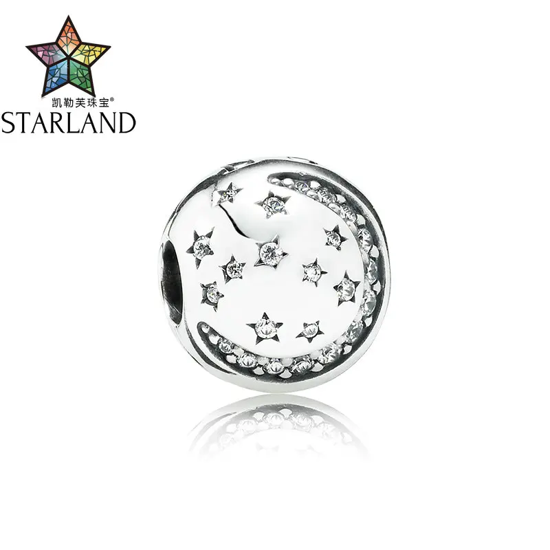 Starland Charm 925 Sterling Silver Lock Stopper Charm Beads Clip Star Moon With Paved Clear Zirconia DIY Women Jewelry Gift
Starland Charm 925 Sterling Silver Lock Stopper Charm Beads Clip Star Moon With Paved Clear Zirconia DIY Women Jewelry Gift