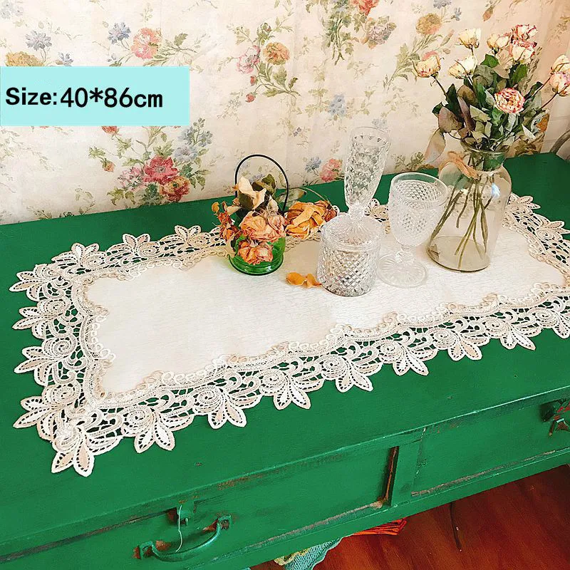 New Satin Table Runner Rectangular Embroidered Table Cloth Water Soluble Lace Hem Splice Tablecloth Wedding Party Banquet Decor
New Satin Table Runner Rectangular Embroidered Table Cloth Water Soluble Lace Hem Splice Tablecloth Wedding Party Banquet Decor
