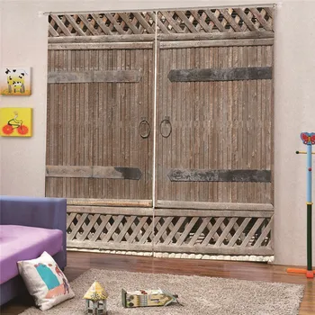 Wooden Door Decoration Window Curtains For Living Room Bedroom Kitchen Kids 3D Curtains And Blackout Curtains Accessoires Bath
Wooden Door Decoration Window Curtains For Living Room Bedroom Kitchen Kids 3D Curtains And Blackout Curtains Accessoires Bath