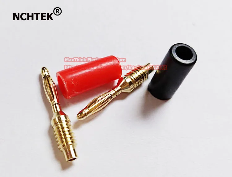 NCHTEK Golden Plated 2MM Copper Banana Plug RED+BLACK/Free shipping/50PAIRS(100PCS)
NCHTEK Golden Plated 2MM Copper Banana Plug RED+BLACK/Free shipping/50PAIRS(100PCS)