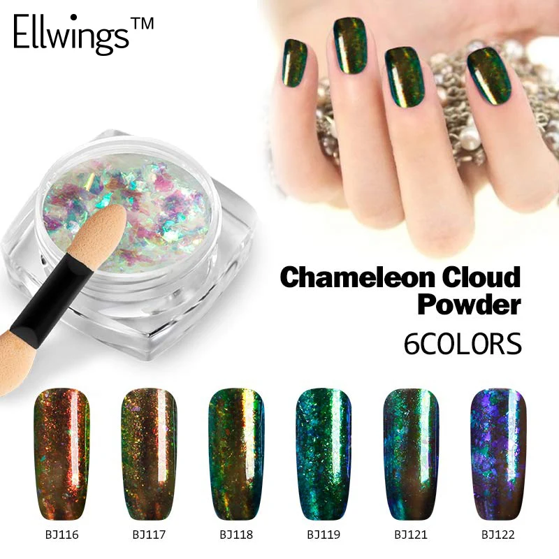Ellwings 1pcs Shinning Chameleon Cloud Powder Colorful Irregular Nail Glitter Gorgeous Manicure Dust Nail Art Decorations
Ellwings 1pcs Shinning Chameleon Cloud Powder Colorful Irregular Nail Glitter Gorgeous Manicure Dust Nail Art Decorations