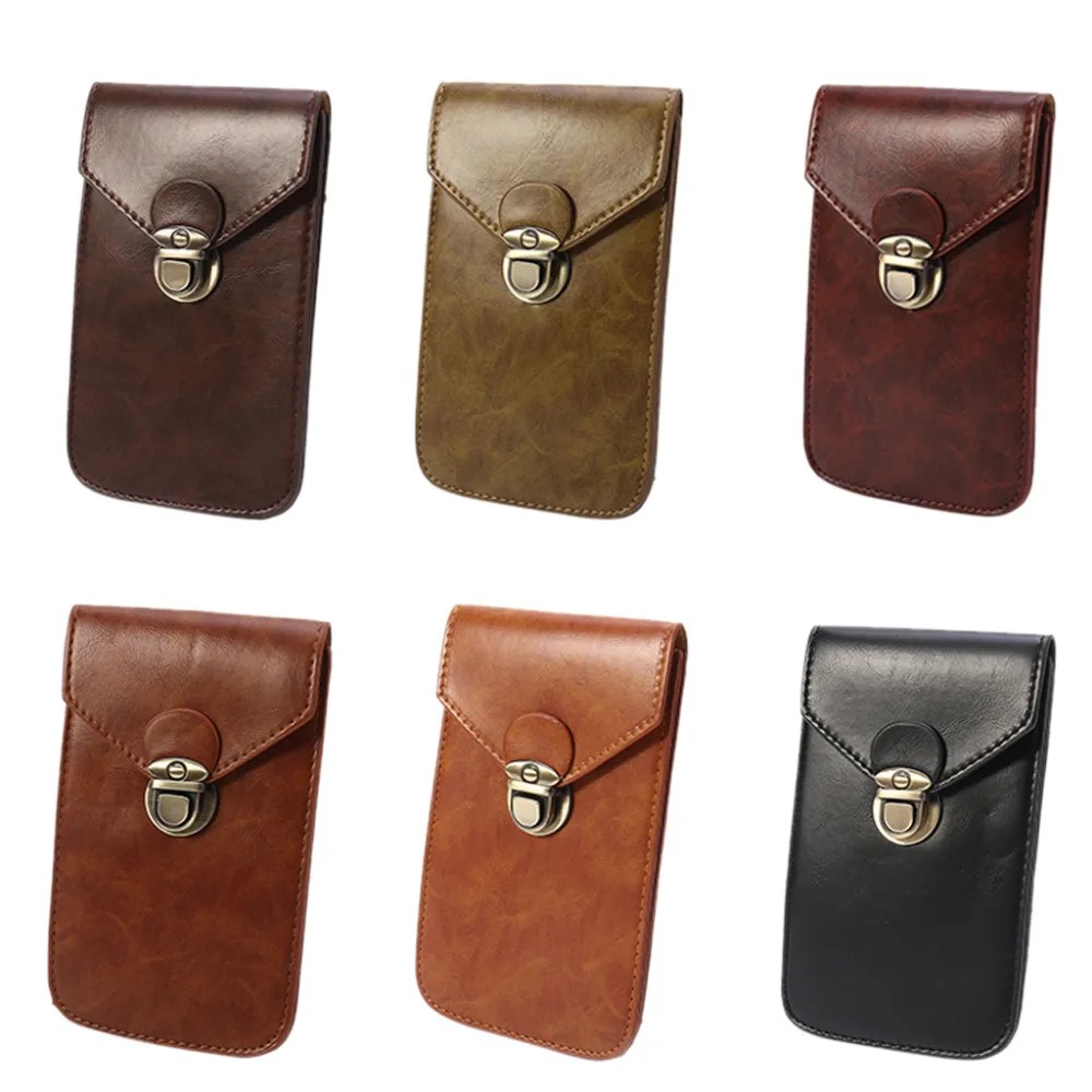 THINKTHENDO Vintage Leather Mens Leather Small Hook Fanny Waist Bag Hip Bum Pack Phone Card Holders Pouch
THINKTHENDO Vintage Leather Mens Leather Small Hook Fanny Waist Bag Hip Bum Pack Phone Card Holders Pouch