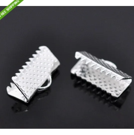 Free Shipping! Wholesale Jewelry Findings 200pcs/lot Silver Plated 25mm Ribbon Cord End Caps Crimp Beads
Free Shipping! Wholesale Jewelry Findings 200pcs/lot Silver Plated 25mm Ribbon Cord End Caps Crimp Beads