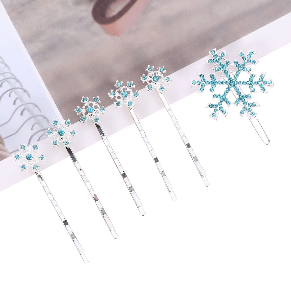 6 pcs/set Hot Sale Girls Hair Clips Princess Crystal Snowflake Hairpin Kids Hair Clip Fashion Jewelry Birthday Gift
6 pcs/set Hot Sale Girls Hair Clips Princess Crystal Snowflake Hairpin Kids Hair Clip Fashion Jewelry Birthday Gift