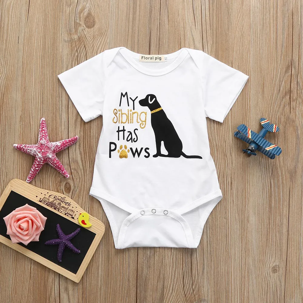100% Cotton Toddler Infant Baby Boys Girls Letter Dog Romper Jumpsuit Clothes Outfits Overalls Baby Girl Clothes kids outfits
100% Cotton Toddler Infant Baby Boys Girls Letter Dog Romper Jumpsuit Clothes Outfits Overalls Baby Girl Clothes kids outfits