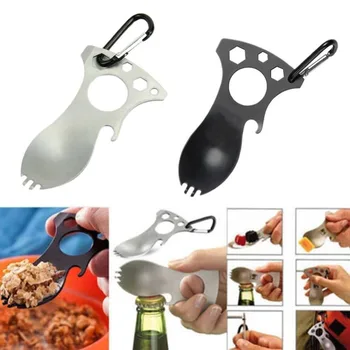 Pocket Outdoor Multi EDC Camping Tool 3 Hex Heads Keychain Spoon Fork Bottle Opener Hiking Tableware Camp Equipment Survival Kit
Pocket Outdoor Multi EDC Camping Tool 3 Hex Heads Keychain Spoon Fork Bottle Opener Hiking Tableware Camp Equipment Survival Kit