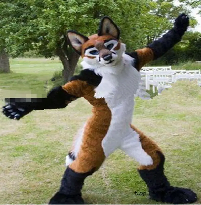 Halloween Carnival Advertising Long Fur Brown Husky Dog Mascot Costume Suits Wolf Fox Cosplay Birthday Party Game Dress Adults
Halloween Carnival Advertising Long Fur Brown Husky Dog Mascot Costume Suits Wolf Fox Cosplay Birthday Party Game Dress Adults