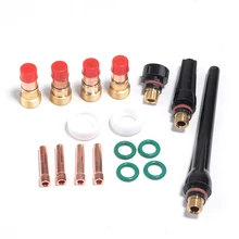 21pcs/set New TIG Welding Torch Gas Lens #10 Pyrex Cup Kit For Tig WP-17/18/26 Torch Welding Accessories
21pcs/set New TIG Welding Torch Gas Lens #10 Pyrex Cup Kit For Tig WP-17/18/26 Torch Welding Accessories