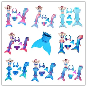 4PCS Kids Mermaid Tails with Fin Swimsuit Bikini Bathing Suit for Girls Children Swimming Mermaid Tails Monofin Cosplay Costume
4PCS Kids Mermaid Tails with Fin Swimsuit Bikini Bathing Suit for Girls Children Swimming Mermaid Tails Monofin Cosplay Costume