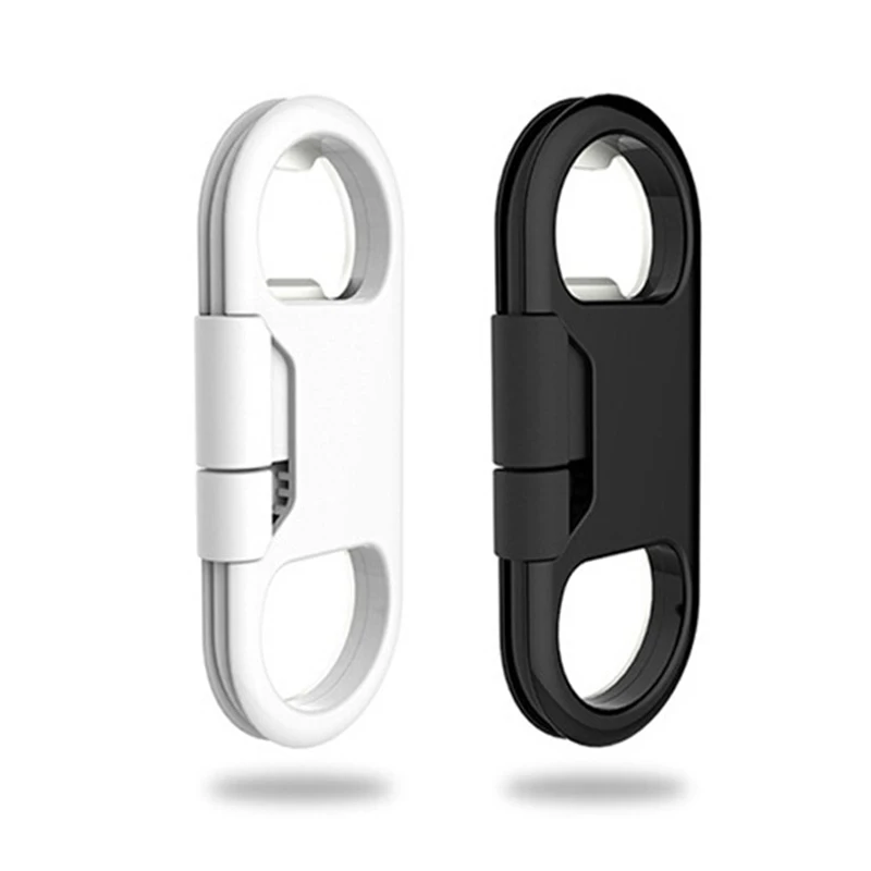Metal USB Data Charge Sync Cable Support Bottle Opener for Samsung S6 Edge/LG G3 G4 Keychain Style