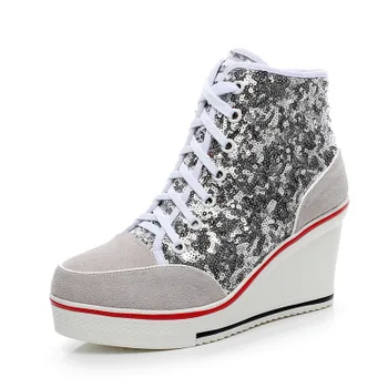 Women Wedges High Top Platform Shoes Womandropship Casual Elevator Shoe High Heels Canvas trainer waliking Shoes
Women Wedges High Top Platform Shoes Womandropship Casual Elevator Shoe High Heels Canvas trainer waliking Shoes