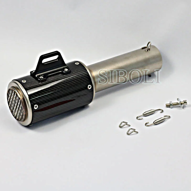 60MM Motorcycle Exhaust Muffler GP Pipe Dirt Pit Bike Real Carbon Fiber Racing Motorbike For HONDA CB600 YAMAHA FZ6 AK114
60MM Motorcycle Exhaust Muffler GP Pipe Dirt Pit Bike Real Carbon Fiber Racing Motorbike For HONDA CB600 YAMAHA FZ6 AK114