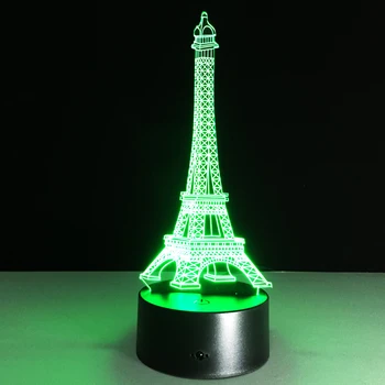 Music Player Bluetooth Speaker with Eiffel Tower Lights 7 Color Change Small Night Light Colored Lights 3D Bedroom Lamp for Gift
Music Player Bluetooth Speaker with Eiffel Tower Lights 7 Color Change Small Night Light Colored Lights 3D Bedroom Lamp for Gift