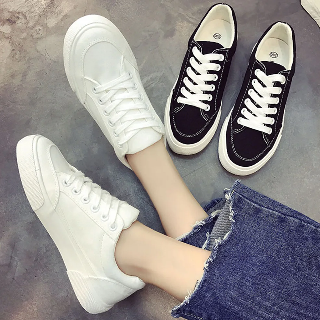2018 Fashion New Spring Summer Women Sneakers Lace-Up Women Shoes Sewing Shallow Fresh Style Flat Casual Canvas Women Shoes
2018 Fashion New Spring Summer Women Sneakers Lace-Up Women Shoes Sewing Shallow Fresh Style Flat Casual Canvas Women Shoes