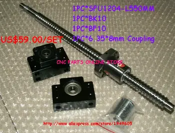 ball screw set 1204-L550mm ballscrew + SFU1204 Ballnut + BK10BF10 Support + 6.35*8mm Coupling
ball screw set 1204-L550mm ballscrew + SFU1204 Ballnut + BK10BF10 Support + 6.35*8mm Coupling
