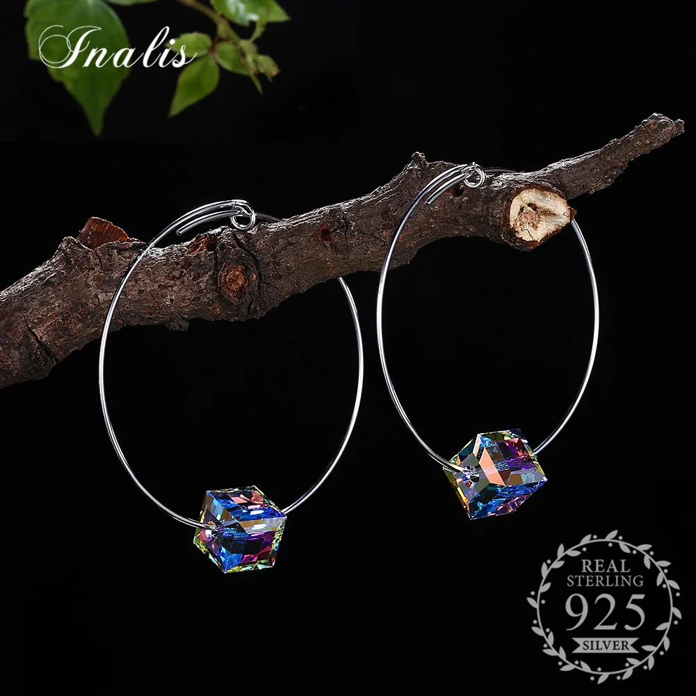 INALIS Real 925 Silver LEKANI Crystals from Swarovski Jewelry Hoop Earrings for Women Girls Fine Jewelry Romantic Girl Fashion
INALIS Real 925 Silver LEKANI Crystals from Swarovski Jewelry Hoop Earrings for Women Girls Fine Jewelry Romantic Girl Fashion