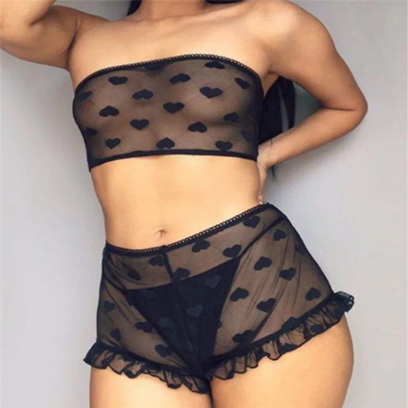 2pcs Sexy Women Lace Tulle Lingerie Sets Nightdress Pajamas Set Ruffles Exotic Sets Sleepwear Babydoll Nightwear Underwear
2pcs Sexy Women Lace Tulle Lingerie Sets Nightdress Pajamas Set Ruffles Exotic Sets Sleepwear Babydoll Nightwear Underwear