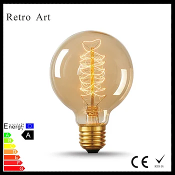 G80 globe filament edison light bulbs 40W E27 retro vintage style spiral filament edison bulb
G80 globe filament edison light bulbs 40W E27 retro vintage style spiral filament edison bulb