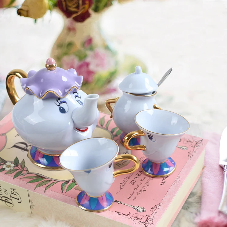 Керамический чайный набор Красавица и Чудовище|Наборы чайной посуды| |