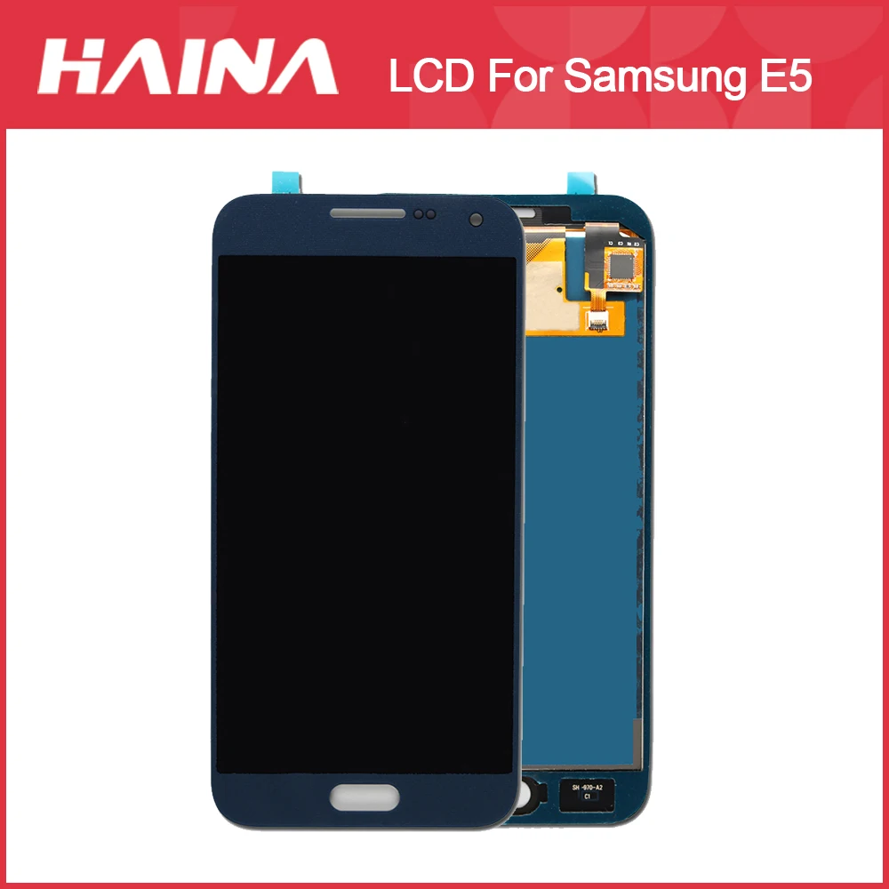 E5 дисплей AMOLED для Samsung Galaxy LCD E500HQ E500F E500H E500M экран сенсорный дигитайзер в сборе |