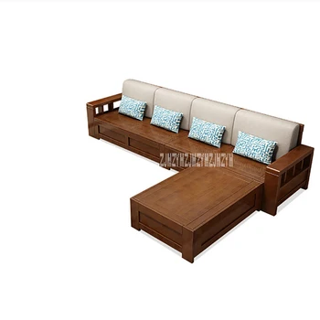 Living Room Solid Wood Sofa Combination Dual Purpose Corner Sofa Set With Storage Function L-Shape Sectional Recliner Couch
Living Room Solid Wood Sofa Combination Dual Purpose Corner Sofa Set With Storage Function L-Shape Sectional Recliner Couch