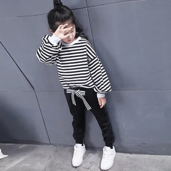 2018 Summer Costume Kids Baby Girls Clothing Set Teenage Girls Suit Striped Blouses & Shirts +Black Pants 8 10 11 12 Years
2018 Summer Costume Kids Baby Girls Clothing Set Teenage Girls Suit Striped Blouses & Shirts +Black Pants 8 10 11 12 Years
