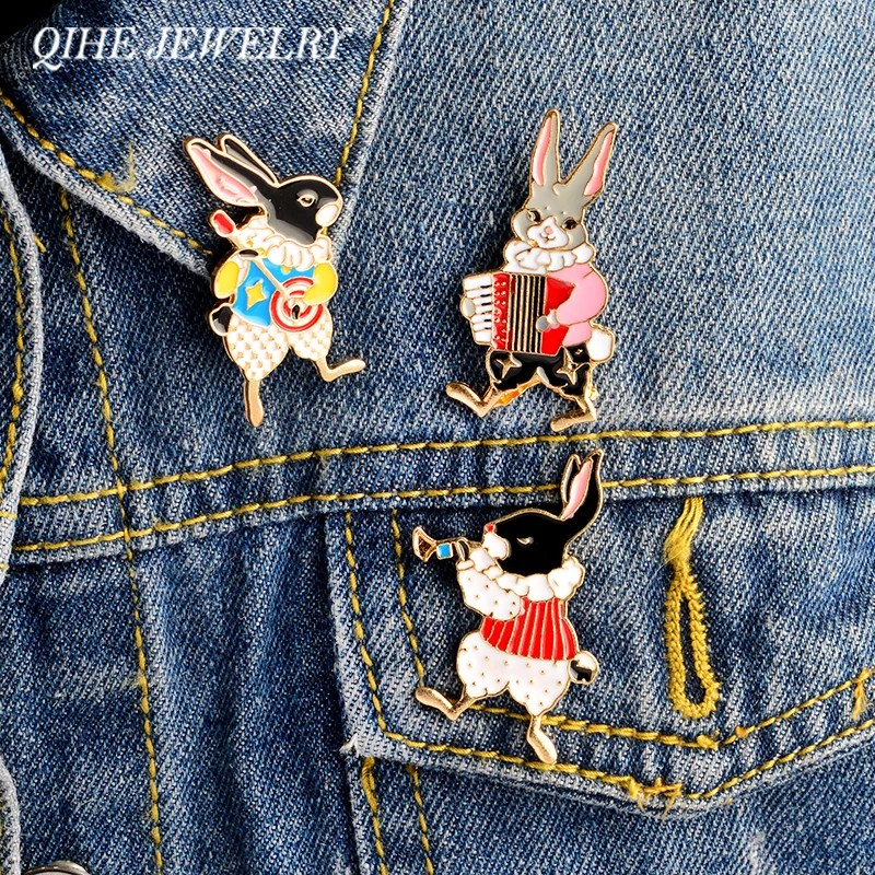 QIHE JEWELRY 3pcs/set Hard enamel pin set Musician rabbit pin Vintage rabbit brooch Bunny pins Rabbit jewelry Cute gifts
QIHE JEWELRY 3pcs/set Hard enamel pin set Musician rabbit pin Vintage rabbit brooch Bunny pins Rabbit jewelry Cute gifts