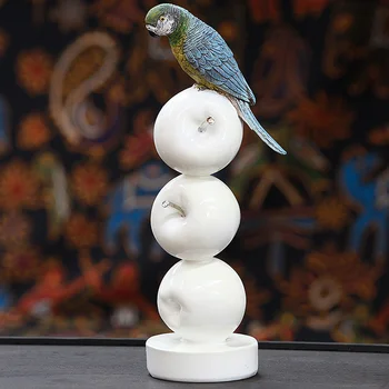 Funny Apple Parrot Figurine Resin Macaw Statue Bird Craft Ornament Embellishment Accessories for Room Decor and Festival Present
Funny Apple Parrot Figurine Resin Macaw Statue Bird Craft Ornament Embellishment Accessories for Room Decor and Festival Present
