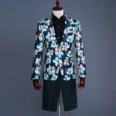 2019 Men Fashion Green Jacquard Floral Print Suits Slim Fit Wedding Groomsman Stage Singer Costume Latest Coat Pant Designs
2019 Men Fashion Green Jacquard Floral Print Suits Slim Fit Wedding Groomsman Stage Singer Costume Latest Coat Pant Designs