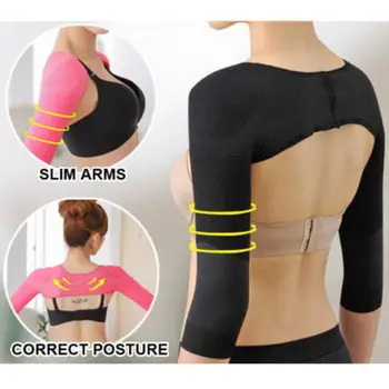 Women Slim Arm Shaper Correct Back Posture humpback prevent Long Sleeve Shaper Bodyshaper Black Pink
Women Slim Arm Shaper Correct Back Posture humpback prevent Long Sleeve Shaper Bodyshaper Black Pink