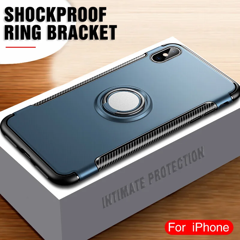 Shockproof Silicone Case For iPhone 6 6S 7 8 Plus XS With Ring Holder Cover Case For iPhone X XS Xs Max XR Phone Cases Coque
Shockproof Silicone Case For iPhone 6 6S 7 8 Plus XS With Ring Holder Cover Case For iPhone X XS Xs Max XR Phone Cases Coque