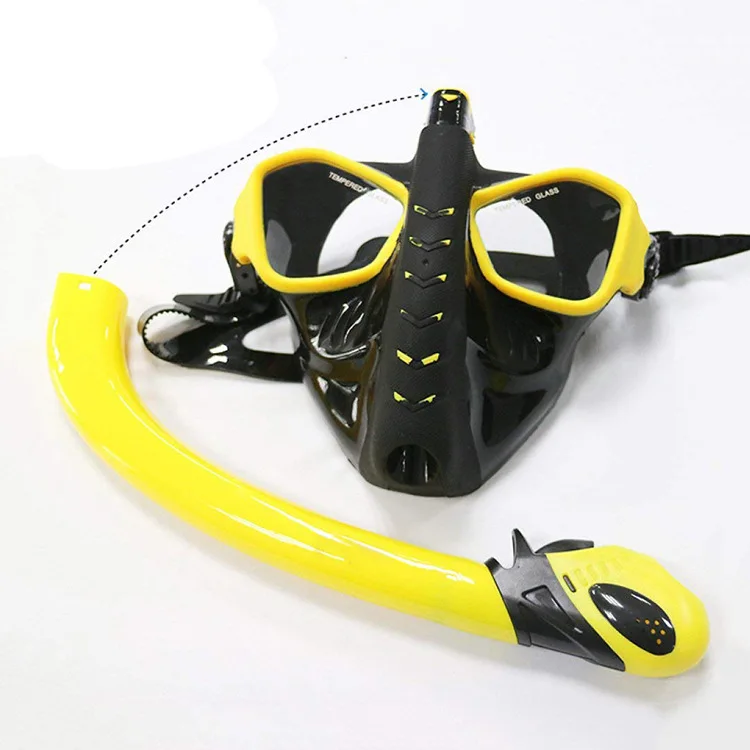 Snorkeling Mask Snorkel Tube Set Anti-fog Swimming Diving Goggles with Easy Breath Dry Snorkel Tube Snorkeling Goggles Snorkeling Mask Snorkel Tube Set Anti-fog Swimming Diving Goggles with Easy Breath Dry Snorkel Tube Snorkeling Goggles