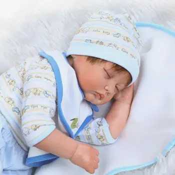 New 55cm Sleeping Reborn Baby Doll 22Inch Soft Alive Half Body Full Silicone Reborn Dolls Gendar Girl Kids Gifts Bonecas
New 55cm Sleeping Reborn Baby Doll 22Inch Soft Alive Half Body Full Silicone Reborn Dolls Gendar Girl Kids Gifts Bonecas