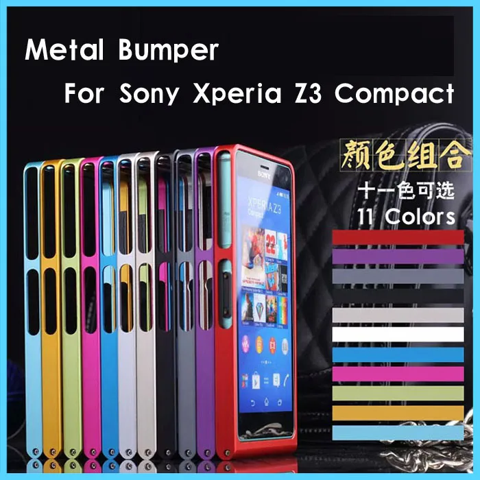 For Sony Z 3 Compact D5803 Bumper Aluminium Metal Bumper Frame Case Cover for Sony Xperia Z3 Compact Z3 Mini Z3Mini D5803 D5833
For Sony Z 3 Compact D5803 Bumper Aluminium Metal Bumper Frame Case Cover for Sony Xperia Z3 Compact Z3 Mini Z3Mini D5803 D5833