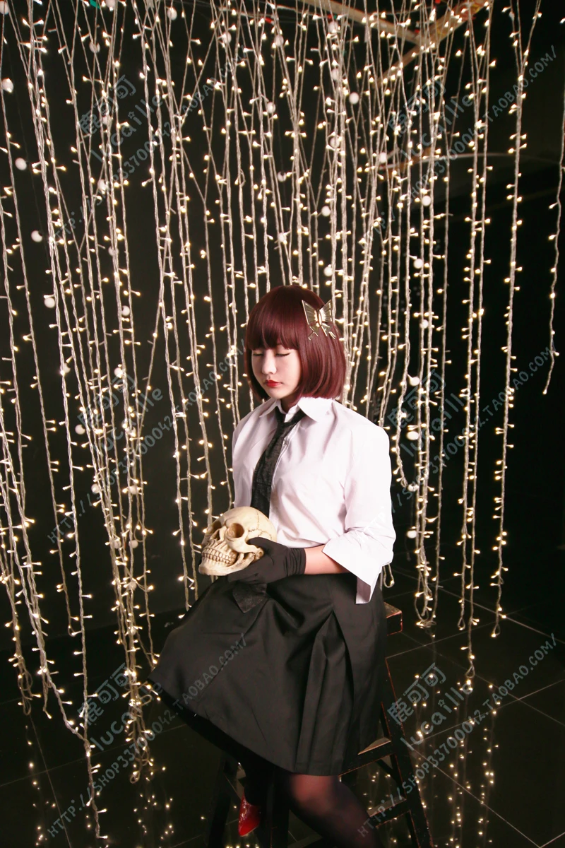 Akiko Yosano BOBO Purple Red Cute Short Hair Cosplay Wig+Butterfly hairpin 
Akiko Yosano BOBO Purple Red Cute Short Hair Cosplay Wig+Butterfly hairpin