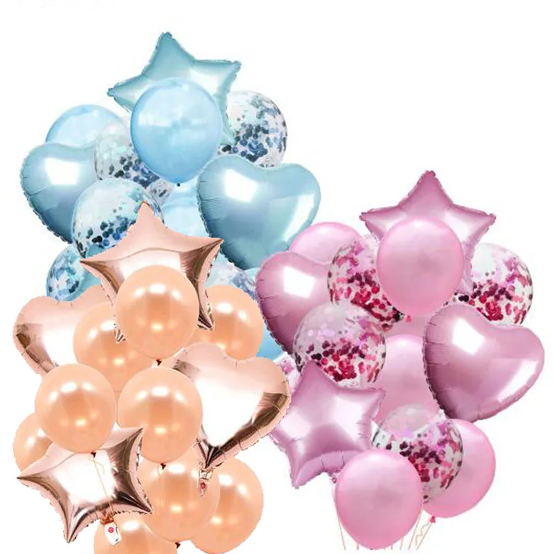 14pcs/lot Multi Confetti Balloon Happy Birthday Party Balloons Blue Pink Helium Ballons Boy Girl Baby Shower Party Supplies
14pcs/lot Multi Confetti Balloon Happy Birthday Party Balloons Blue Pink Helium Ballons Boy Girl Baby Shower Party Supplies
