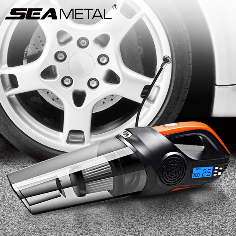 12V Car Vacuum Cleaner Auto Inflatable Pump Universal Mini Air Compressor Automobiles Tire Pressure Display LED Lights Cleaner
12V Car Vacuum Cleaner Auto Inflatable Pump Universal Mini Air Compressor Automobiles Tire Pressure Display LED Lights Cleaner