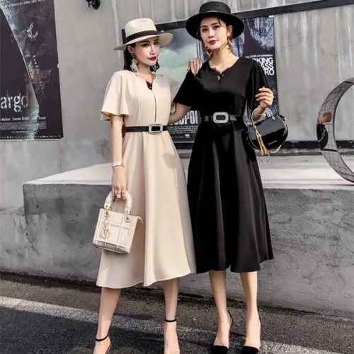 Summer Korean A-line Elegant V-neck Dress Women High Waist Royal Blue Women's Dresses Maxi Dress Office Woman Cloth Long Dress
Summer Korean A-line Elegant V-neck Dress Women High Waist Royal Blue Women's Dresses Maxi Dress Office Woman Cloth Long Dress