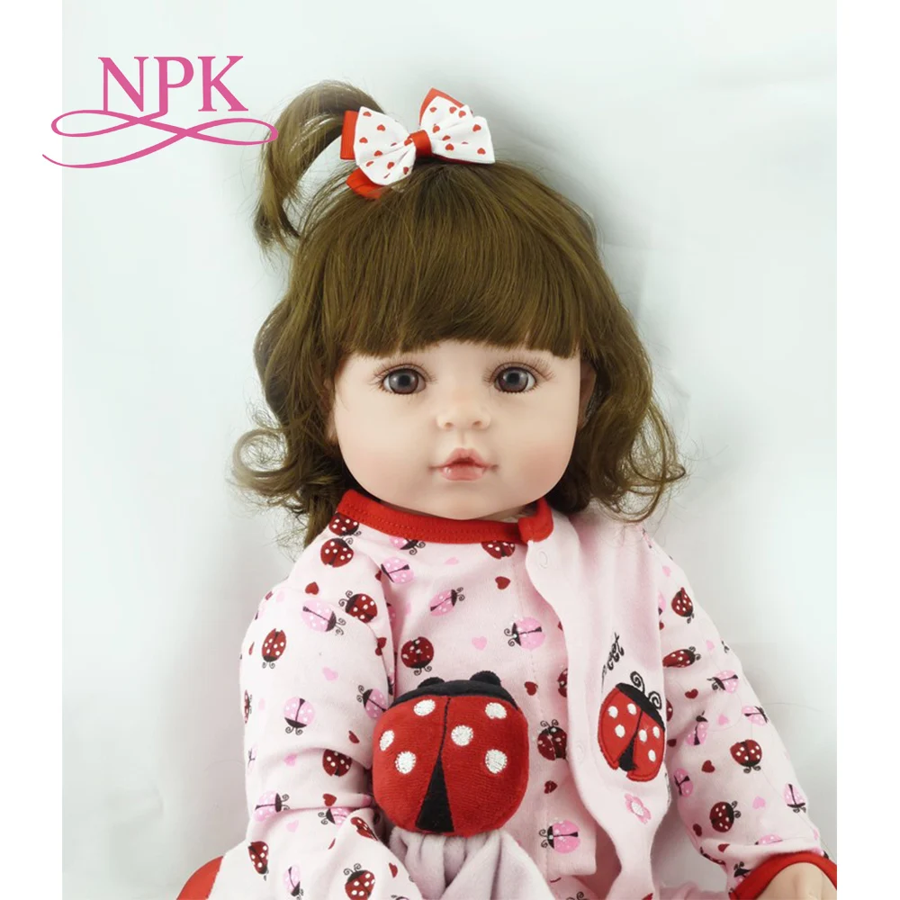 NPK 60 см очень большой фотоэлемент Кукла Реборн Реалистичная кукла для