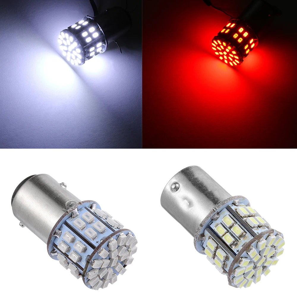 1157 1156 BAY15D 50 SMD 1206 12V LED Red White Light Car Tail Stop Brake Lamp Bulb 3W Signal Light Rear Parking Reverse S25 Lamp
1157 1156 BAY15D 50 SMD 1206 12V LED Red White Light Car Tail Stop Brake Lamp Bulb 3W Signal Light Rear Parking Reverse S25 Lamp