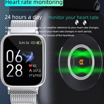 Dynamic Heart Rate Smart Watch IP68 SMS Reminder Calories Counter Smart Wristband 180 mAh BT5.0 Sleep Monitor Smart Bracelet Men
Dynamic Heart Rate Smart Watch IP68 SMS Reminder Calories Counter Smart Wristband 180 mAh BT5.0 Sleep Monitor Smart Bracelet Men