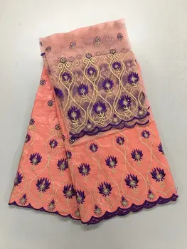 pink lace embroidered fabric bazin riche fabric nigerian gele headtie net lace with beads woman blouse 2017 new7yard/lot
pink lace embroidered fabric bazin riche fabric nigerian gele headtie net lace with beads woman blouse 2017 new7yard/lot