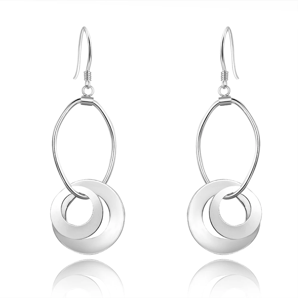 Fashion 925 Silver Ear Creole Round Drop Earrings Prata Princo Punk Silver Jewelry Women Girls Brincos
Fashion 925 Silver Ear Creole Round Drop Earrings Prata Princo Punk Silver Jewelry Women Girls Brincos