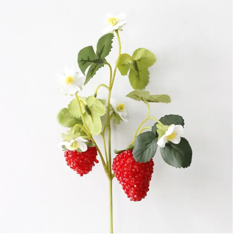 The artificial flower strawberry mulberry with 2 big red fruits decoration was used to simulate fruit DIY materials BP057
The artificial flower strawberry mulberry with 2 big red fruits decoration was used to simulate fruit DIY materials BP057