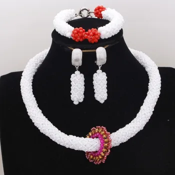 4UJewelry 48CM White and Red Classic Jewelry Set Crystal Beaded Choker Necklace Set Include Bracelet and Earrings Free Shipping
4UJewelry 48CM White and Red Classic Jewelry Set Crystal Beaded Choker Necklace Set Include Bracelet and Earrings Free Shipping