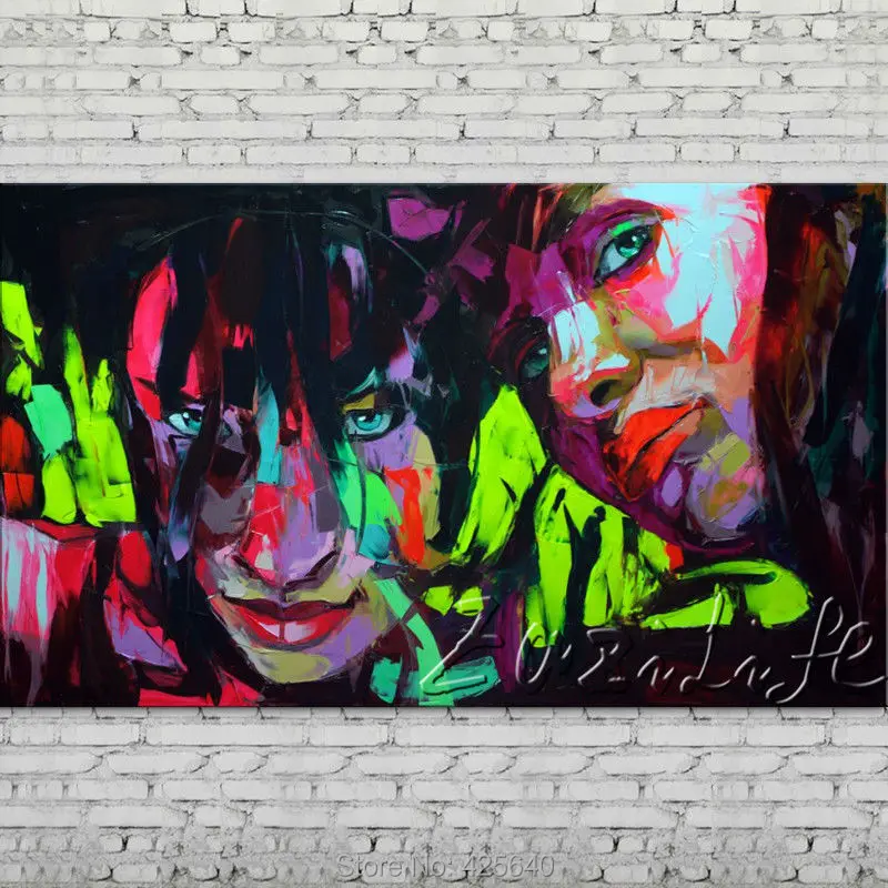 Palette knife portrait Face Oil painting Character figure canvas Hand painted Francoise Nielly wall Art picture 76
Palette knife portrait Face Oil painting Character figure canvas Hand painted Francoise Nielly wall Art picture 76