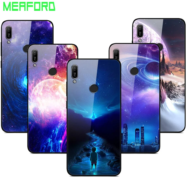 For Huawei Y6 2019 Case Tempered Glass Space Cover Glass Back Case for Huawei Y6 Prime Pro 2019 Y 6 2019 MRD-LX1 MRD-LX1F Cover
For Huawei Y6 2019 Case Tempered Glass Space Cover Glass Back Case for Huawei Y6 Prime Pro 2019 Y 6 2019 MRD-LX1 MRD-LX1F Cover