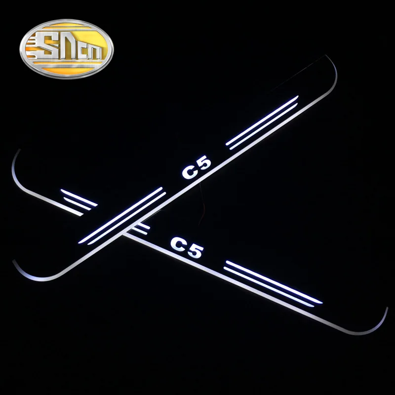 SNCN Waterproof Acrylic Moving LED Welcome Pedal Car Scuff Plate Pedal Door Sill Pathway Light For Citroen C5 2008 - 2014 2015 
SNCN Waterproof Acrylic Moving LED Welcome Pedal Car Scuff Plate Pedal Door Sill Pathway Light For Citroen C5 2008 - 2014 2015