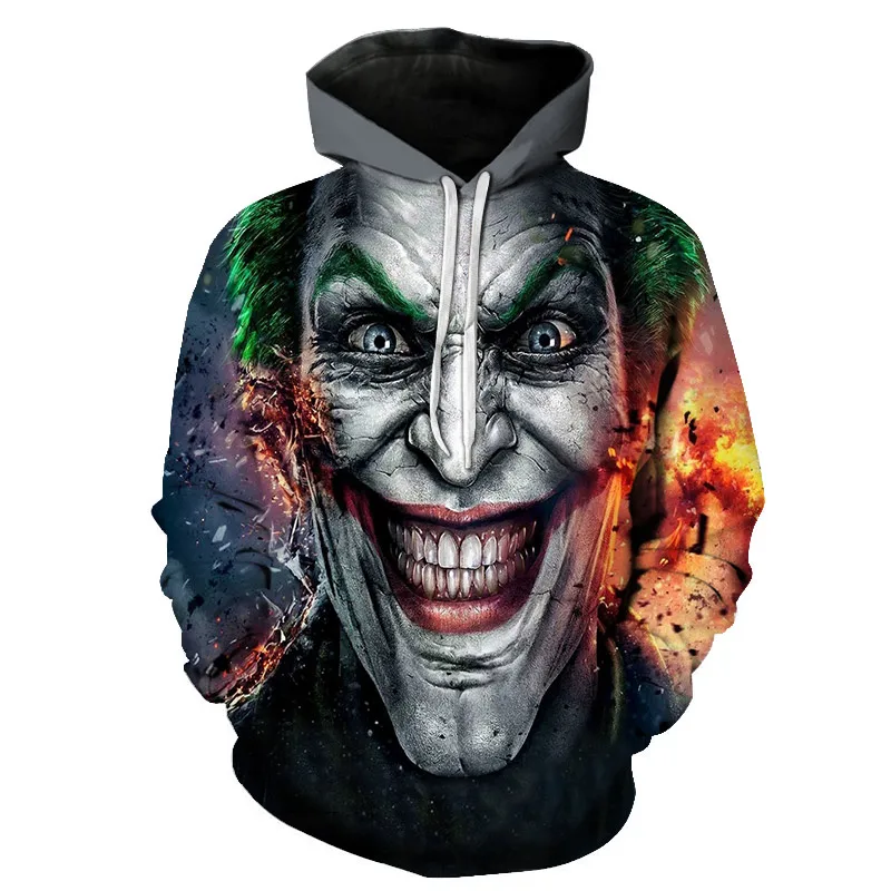 Unisex Clown Hoodie Sweatshirt 3D Hoodies Men Women Funny Pullover Spring Hooded Coat Tracksuits Teen Hip Hop Streetwear
Unisex Clown Hoodie Sweatshirt 3D Hoodies Men Women Funny Pullover Spring Hooded Coat Tracksuits Teen Hip Hop Streetwear